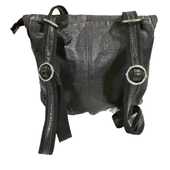 The Sak Ventura Convertible Crossbody Shoulder or Backpack Black Leather Bag main image 13